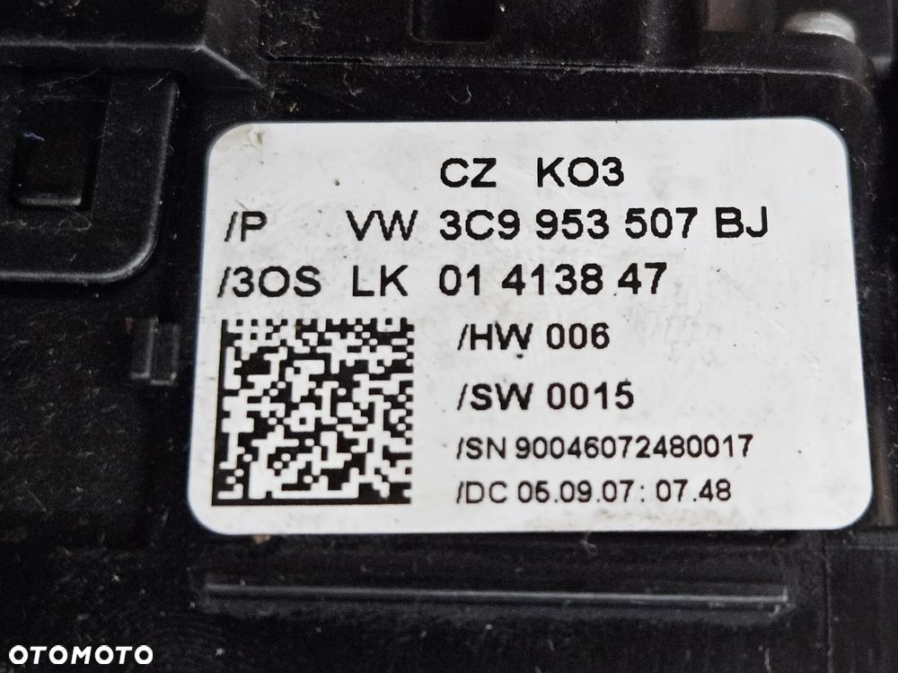 VW Passat B6 przełącznik świateł wycieraczek 3C9953507BJ - 4