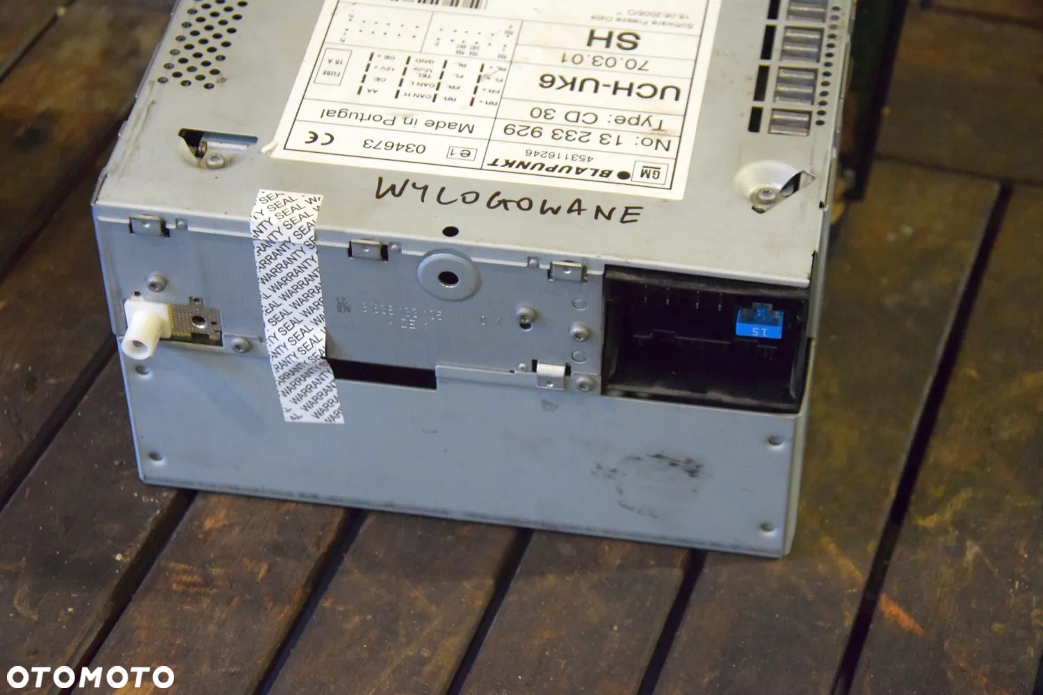 Opel Radio CD30 MP3 Ciemne + wyświetlacz Wylogowane z KODEM Oryginał - 5