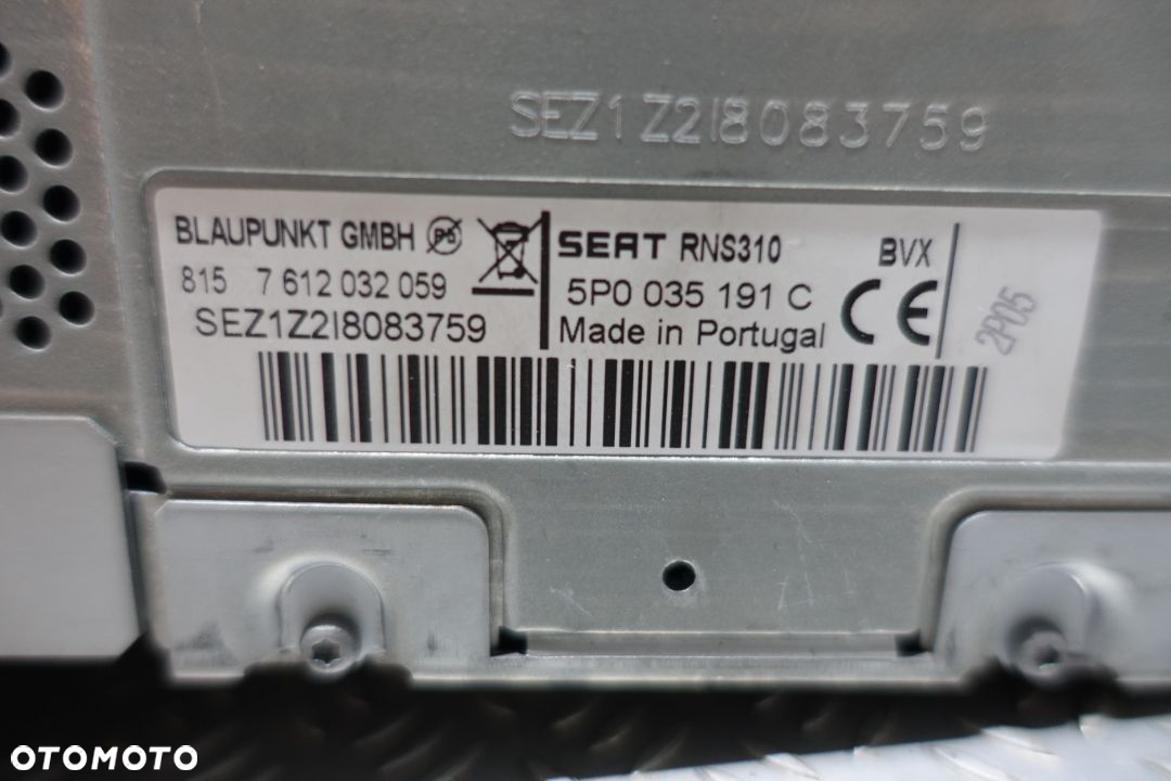 RADIO SAMOCHODOWE SEAT RNS 310 5P0035191C navi navigacja - 2