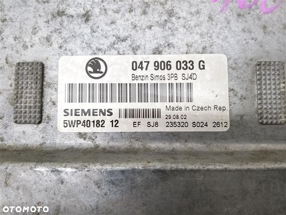 Komputer sterownik silnika Skoda Fabia I 1999-2008 1,4 B SIEMENS 5WP4018212 - 3
