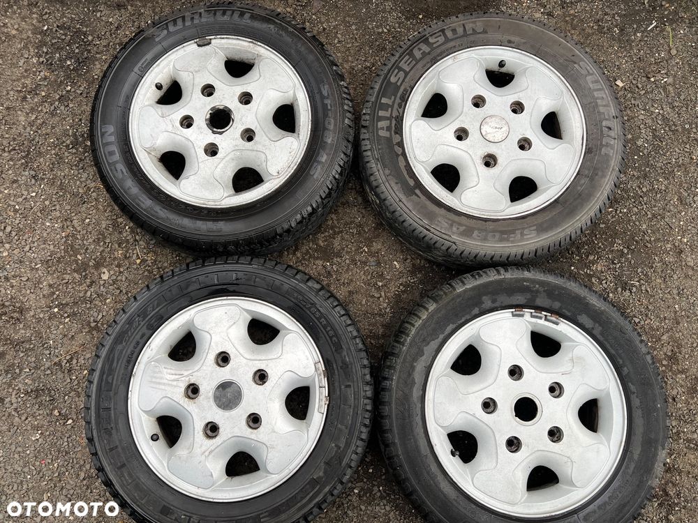 FORD TRANSIT MK6 FELGI ALUMINIOWE R16 KOŁA ALUFELGI 16" 5.5J ET56 5x160 1C15-FA + 2 OPONY CAŁOROCZNE 195/65R16C 2020r - 1