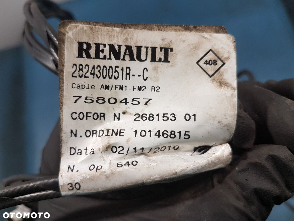 RENAULT MEGANE III COUPE WIĄZKA ANTENY - 2