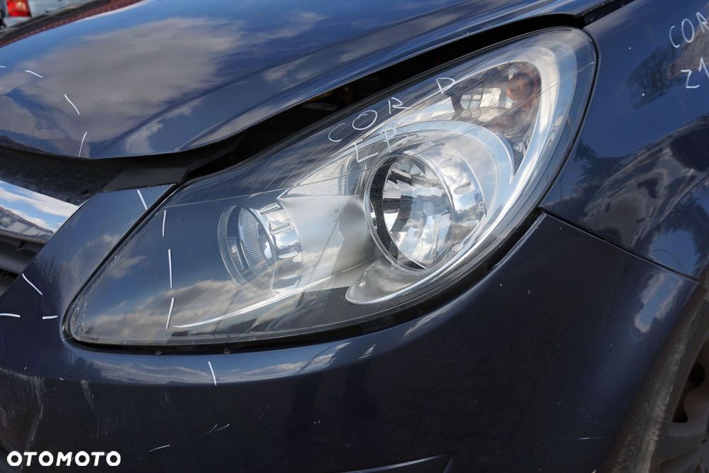MASKA ZDERZAK BŁOTNIKI LAMPY CORSA D IV Z168  OPEL 2006-2011 SZARY PRZÓD KOMPLETNY - 10