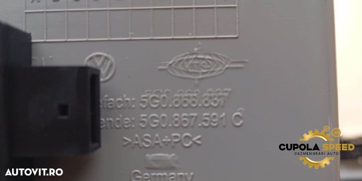 Lampa plafon fata 5G0868837 Volkswagen VW Golf 7 [facelift] [2017 - 2 - 3