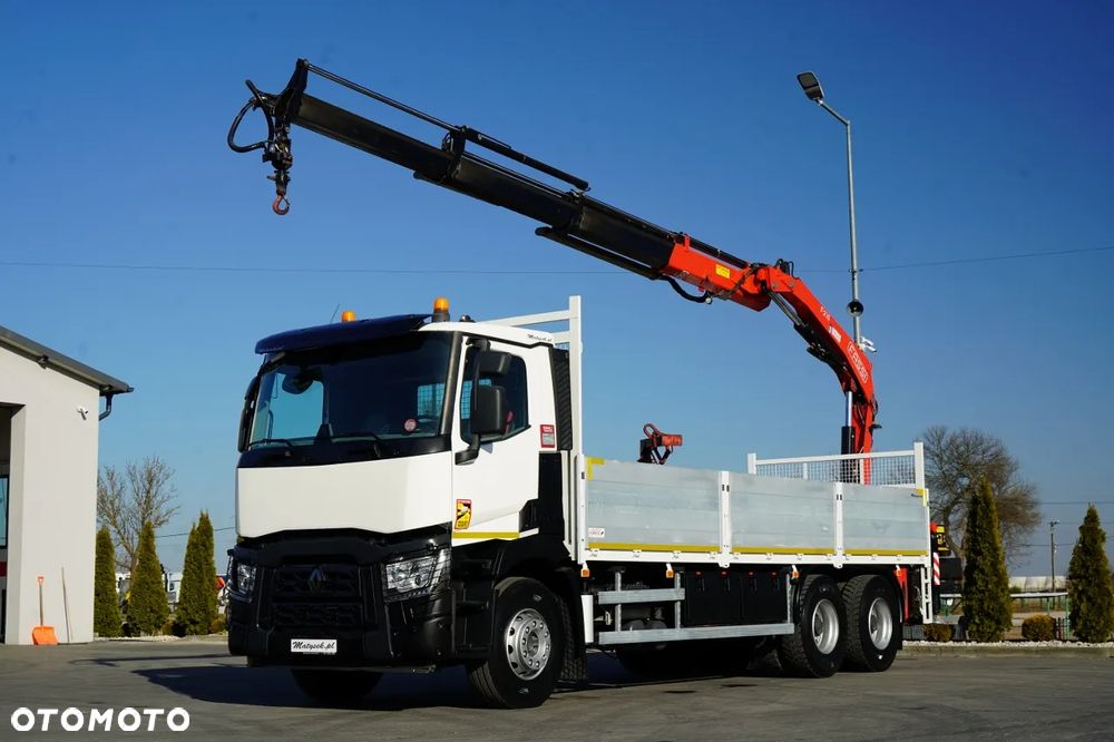Renault C 430 / 6x4 / SKRZYNIOWY 7,2 M + HDS FASSI F215A / WYSÓW 10 M / STEROWANIE RADIOWE / WIDŁY / ROTATOR - 2