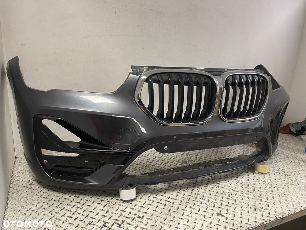 BMW X1 F48 LCI LIFT 19-22 ZDERZAK PRZEDNI PRZÓD SPOJLER KRATKA GRILL 7954205 - 4