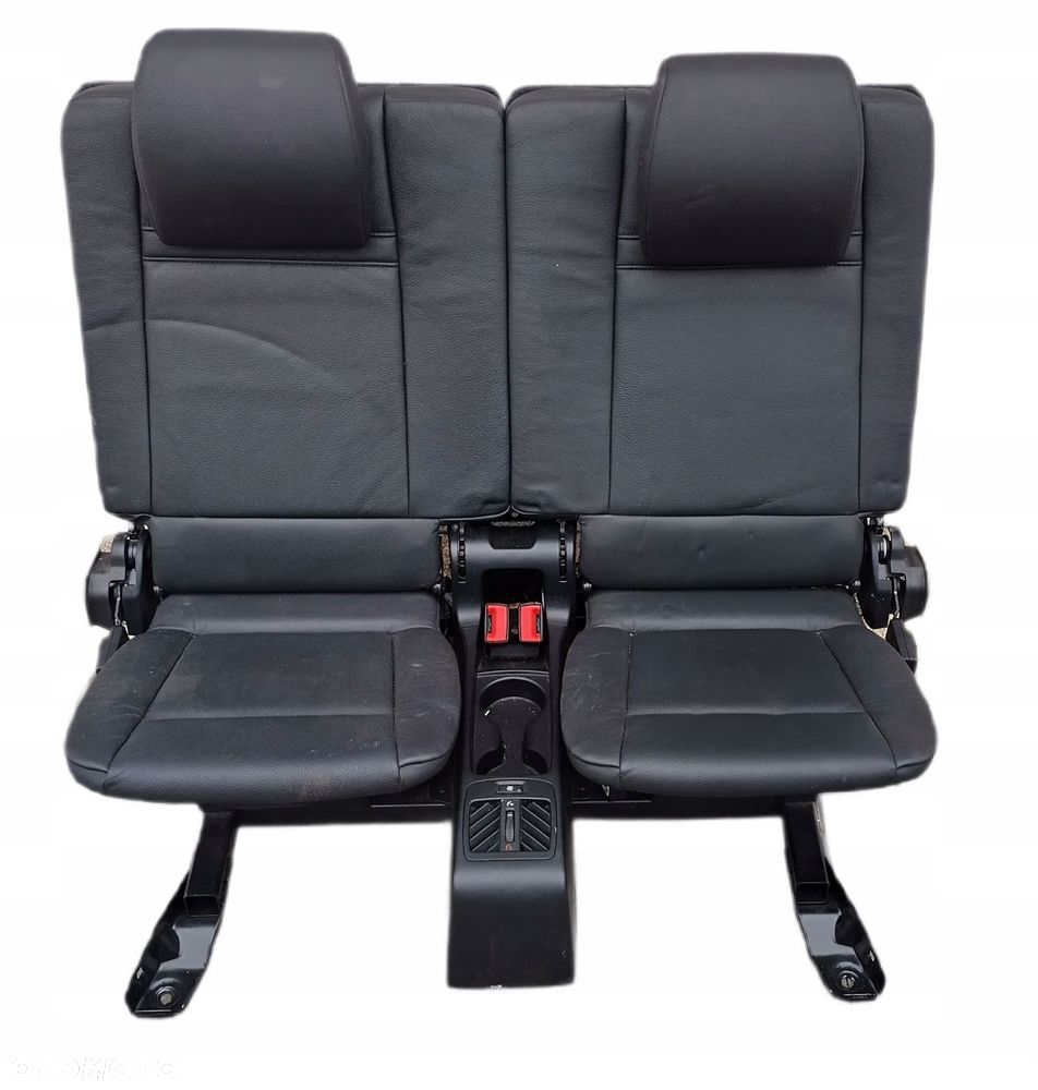 bmw x5 e70 lift 10-13 kanapa fotele trzeci rząd czarna skóra - 1