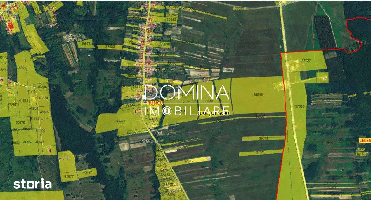 Vanzare teren *17,8 ha - front stradal 40 m.l.* - Comuna Runcu - Imagine principală: 5/6