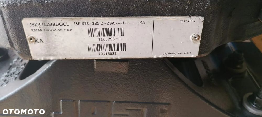 Siodło Jost JSK 37C 185 mm z blachą 4 cm MAN centralne smarowanie Lube Tronic - 8