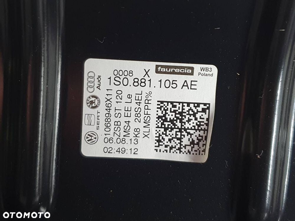 FOTEL PRZÓD PRZEDNI LEWY KIEROWCY SKODA CITIGO EU - 10