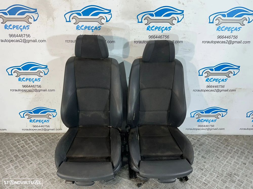 .Conjunto Bancos Tecido E Pele Originais BMW Série 1 E87 Pack M Frente Frontal Tras Traseiro 2004 - 2012 - 10