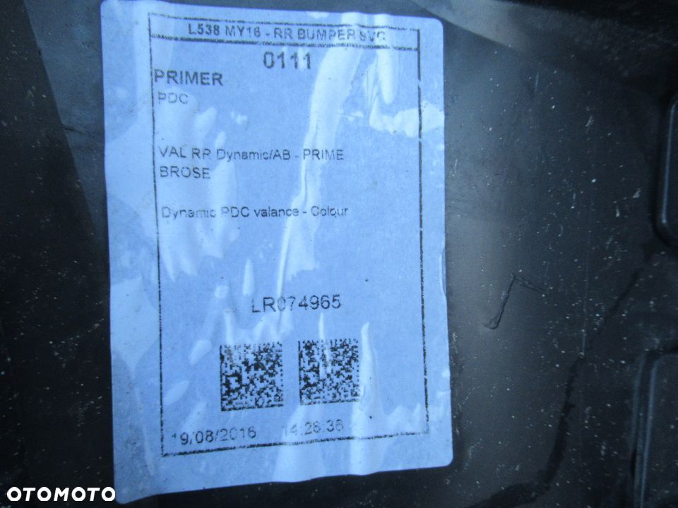 ZDERZAK TYLNY TYŁ RANGE ROVER EVOQUE DYNAMIC I LIFT 2015-2018 - 18