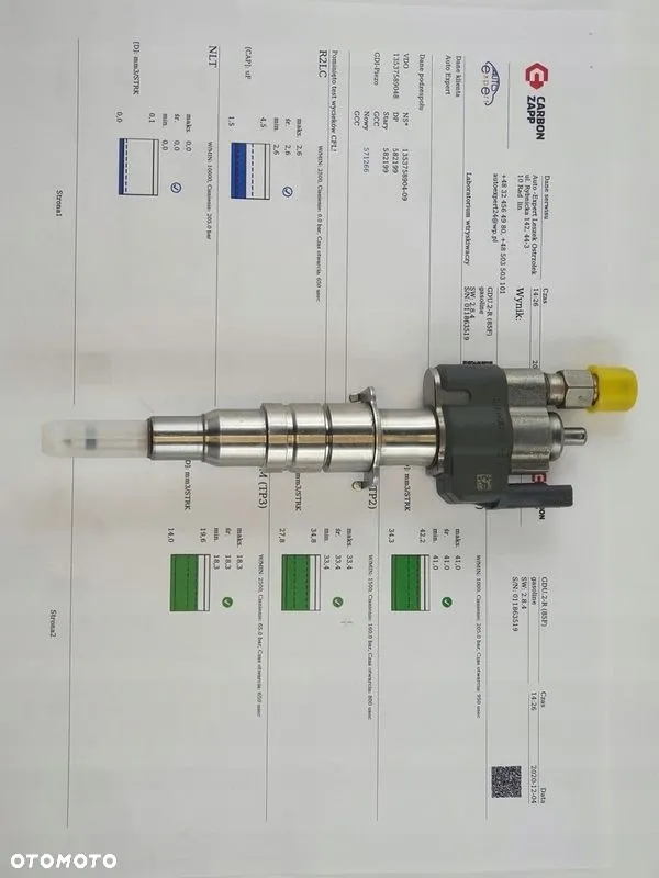 Sprzedaż WTRYSKIWACZA regenerowanego BMW OE 13537589048-01 - 6