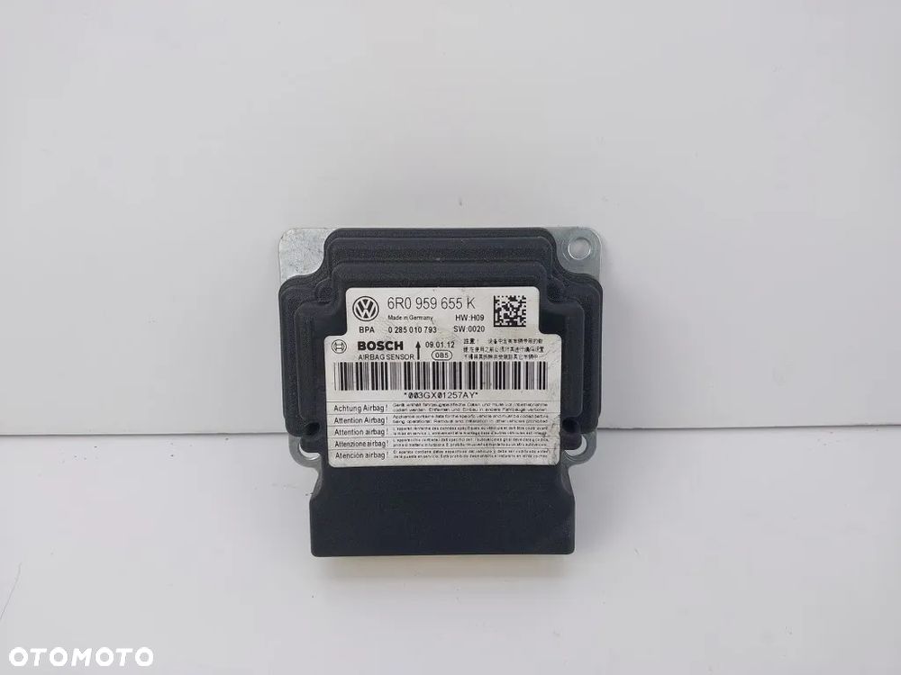 Sensor Poduszek Moduł Airbag Audi A1 8X Polo 6R Ibiza 6J 6R0959655K - 1
