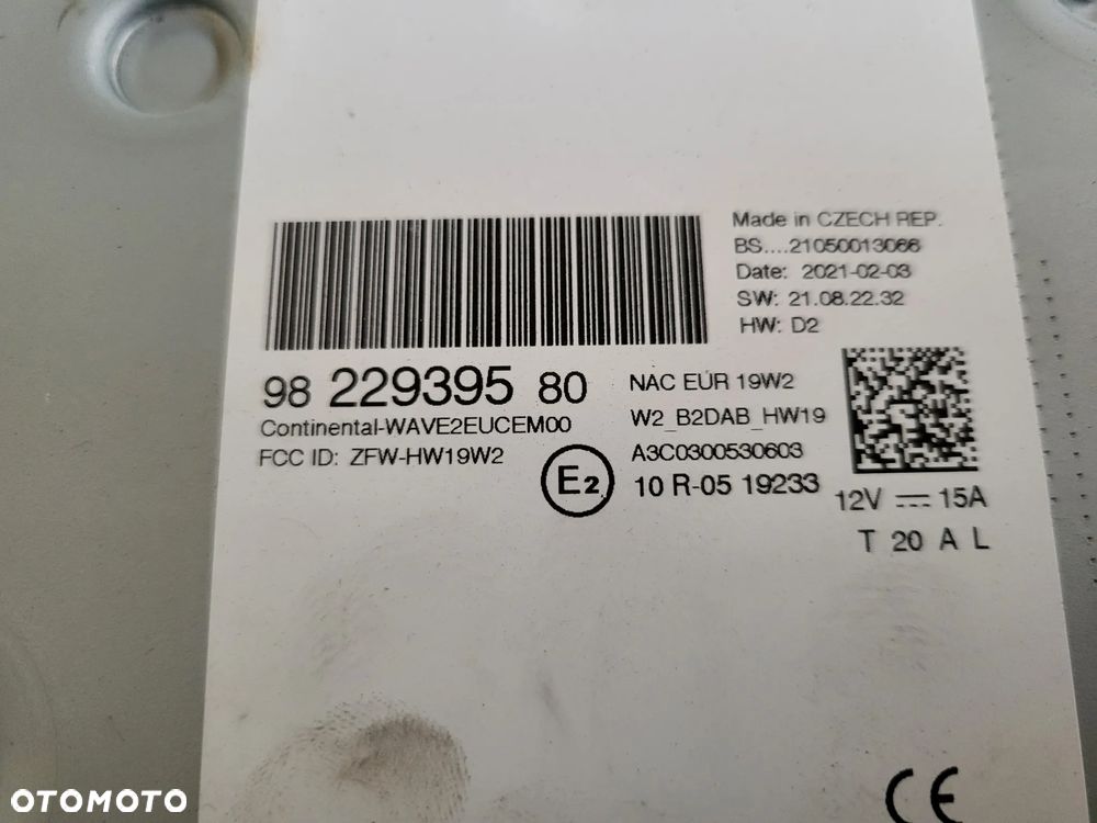 Wyświetlacz ekran radio Citroen C3 Aircross - 9