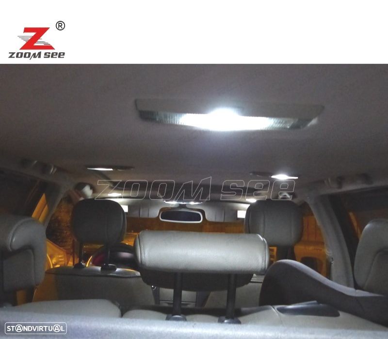 KIT COMPLETO DE 18 LÂMPADAS LED INTERIOR 01-07 RENAULT LAGUNA TOURER II 2 MK2 - 5