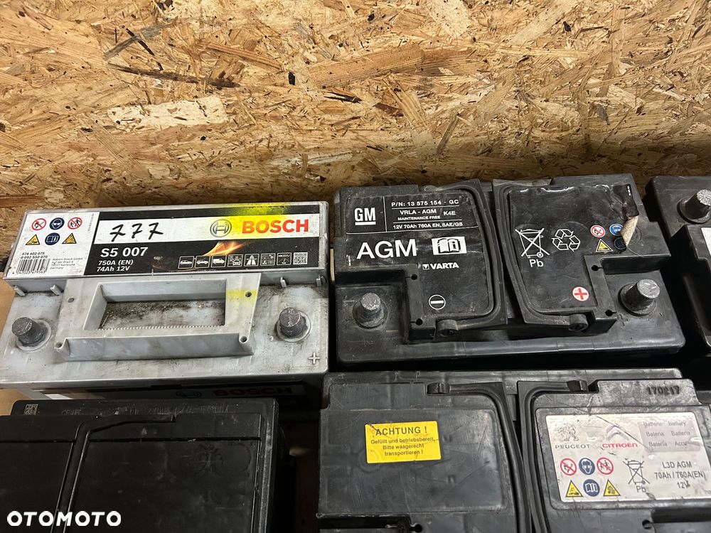 Akumulator akumulatorowy różne 60 ah 70 ah 72 ah 74 ah 90 ah start stop agm - 5