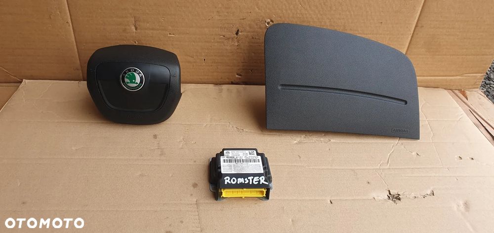 Zaślepka konsoli poduszki pasy AIRBAG zestaw naprawczy Skoda Roomster Lift - 1