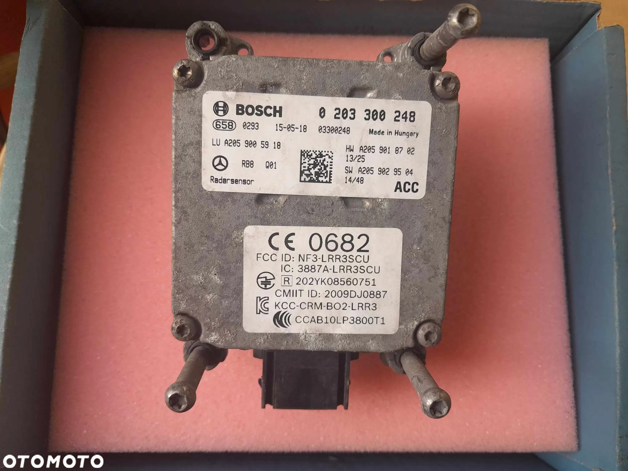 MERCEDES C KLASA W205 RADAR DISTRONIC SENSOR ACC A2059005918 - 4
