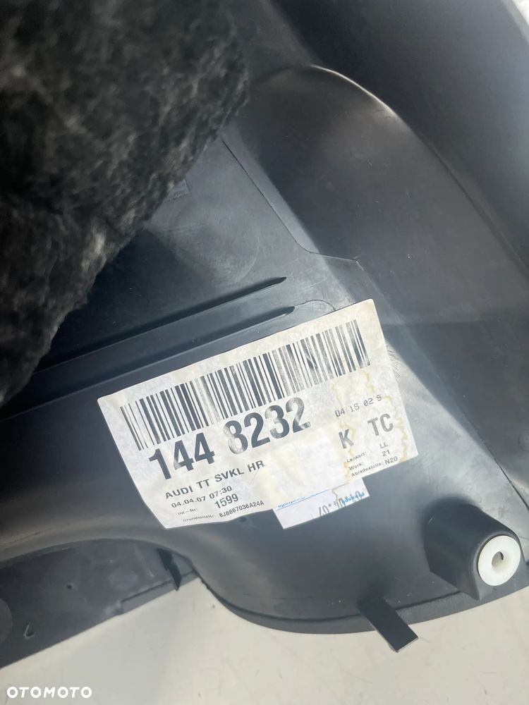 Tapicerka PRAWY tył 8J8867036A Audi TT Cabrio - 3