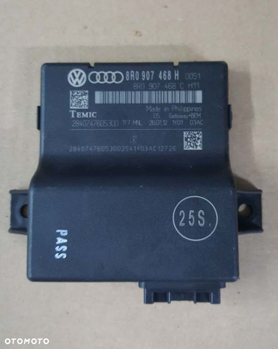 MODUŁ STEROWNIK CAN GATEWAY 2012 VW AUDI A4 B8 A5 Q5 SEAT SKODA 8R0907468H - 1