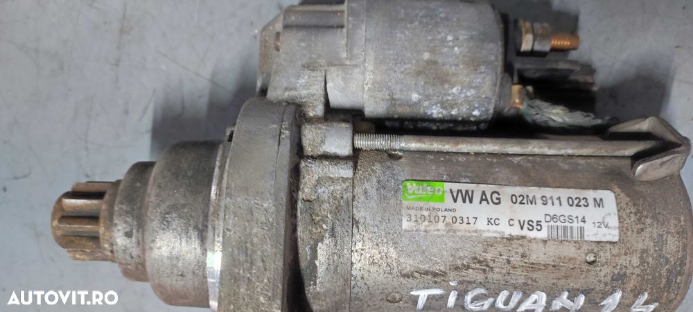 Electromotor volkswagen vw tiguan 2009 1.4 TSI BWK cutie manuala 6 trepte cod 02M911023M - 3