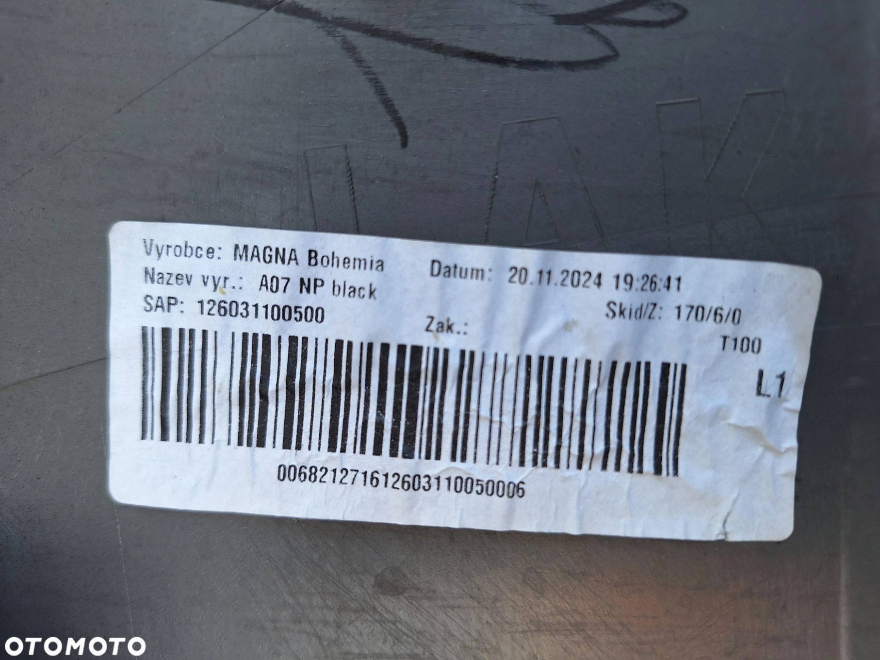 SKODA FABIA IV 21- NIE KLEJONY! SUPER STAN KOLOR: LF9R BLACK MAGIC ZDERZAK PRZÓD PRZEDNI 6VA807221 WYSYŁKA 24H - 15