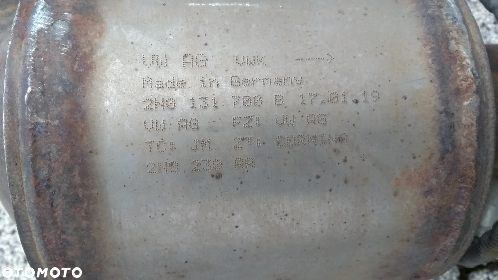 Kompletny układ wydechowy 2N0131700B Katalizator 2N0131723H DPF Czujnik NOX Sonda Wtryskiwacz adblue VW Crafter II Man TGE 2.0 TDI 2N0131690S - 2
