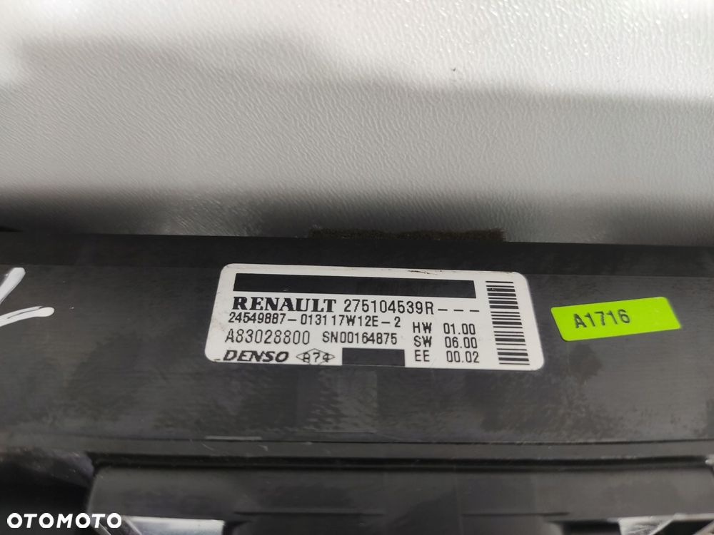 panel nawiewu klimatyzacji renault kangoo iii 275104539r 2014-2020 lift - 8