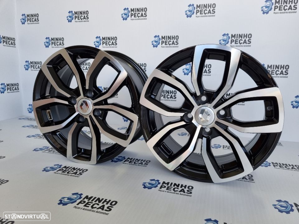 Jantes Renault Clio em 15 (4x100) Black Polish - 3