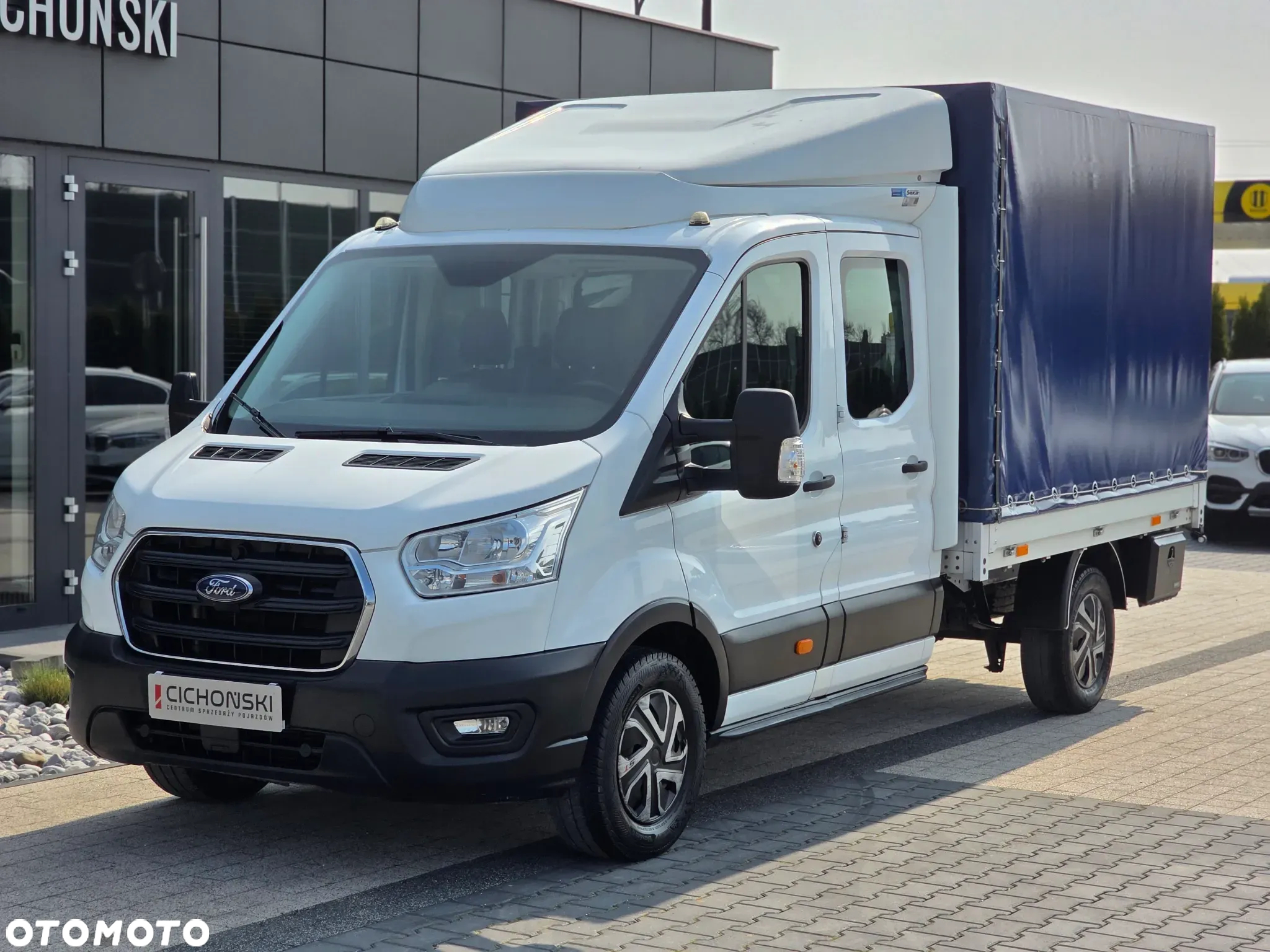 Ford Transit DOKA Dubel Kabina 350 2.0 EcoBlue 7 Osobowy BEZWYPADKOWY  z Polskiego Salonu SERWISOWANY Bardzo ładny Egzemplarz , Pełna Faktura Vat 23% - 3