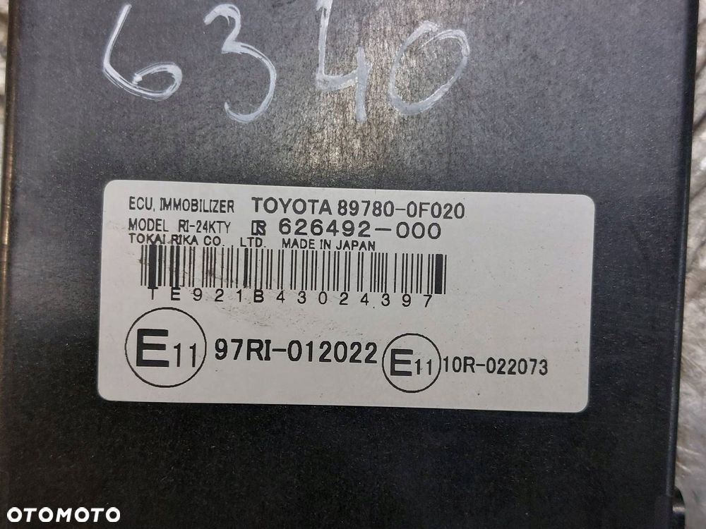 ZESTAW STARTOWY STACYJKA TOYOTA COROLLA VERSO II 2.0 D4D 89661-0F010 - 7