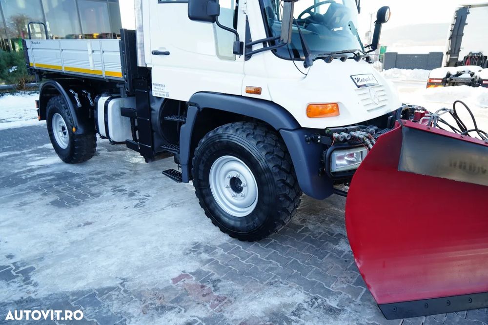 Mercedes-Benz UNIMOG U300 / 4X4 / BASCUNĂTOR 3 LATE / PLUG / MUNICIPAL / CUPLĂRI HIDRAULICE / EPS + AMBREIAJ - 10