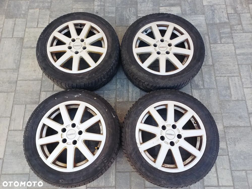 FELGI Z OPONAMI KOŁA ALUMINIOWE DEZENT VW PASSAT B5 R16 5X112 ET40 57,1 mm OPONY CONTINENTAL R16 205/55 ZIMA NR16 - 1