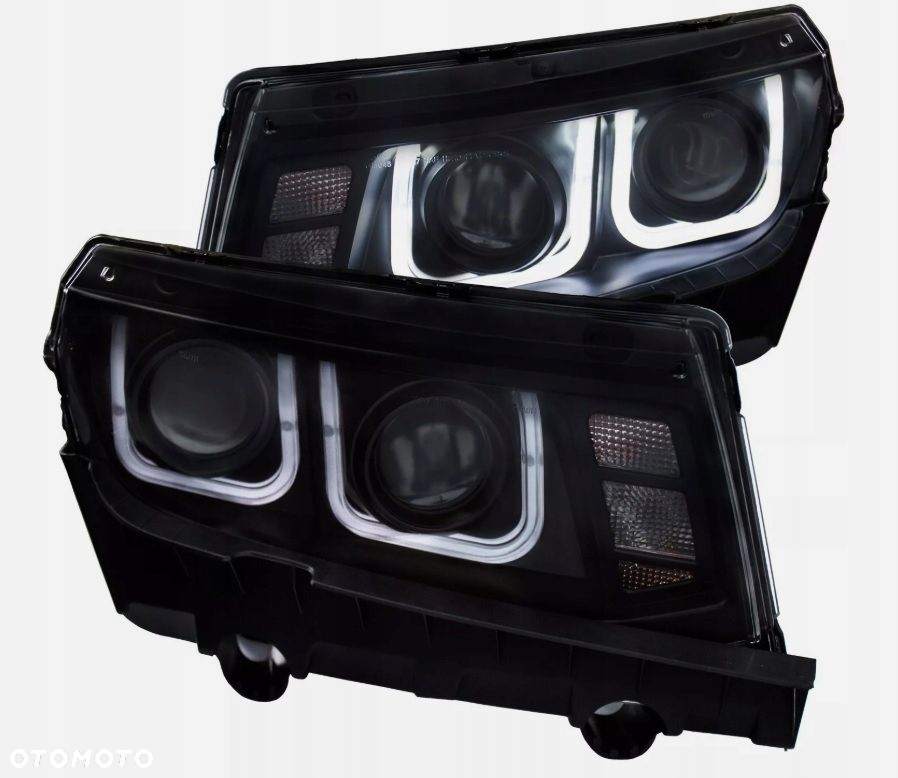 Reflektory Lampy kpl Ringi Angel Eyes Led Tuning Chevrolet Camaro V 5 Lift - 3