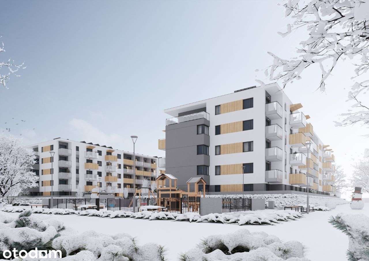 3-pokojowe mieszkanie 47,4m2 + loggia BEZPOŚREDNIO