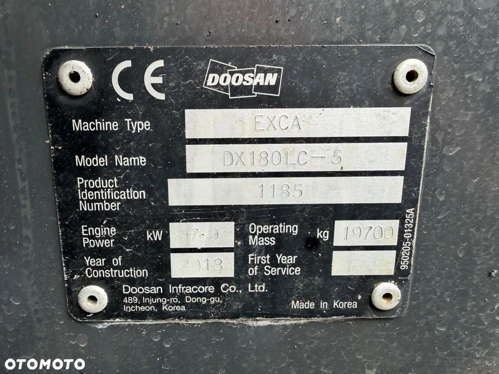 Doosan Dx180 - 8