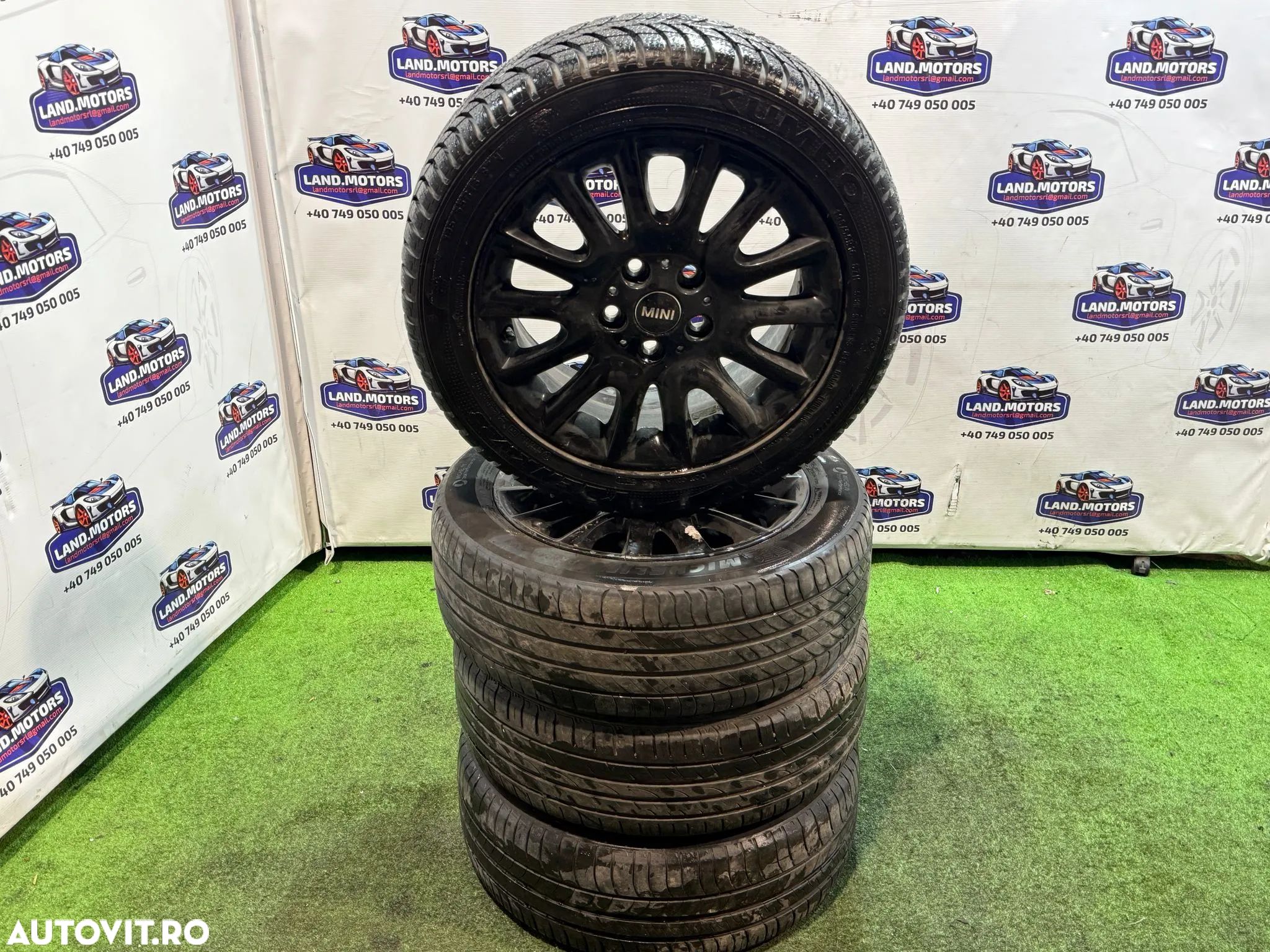 JANTE + CAUCIUCURI 5x112 195. 55. R16 MINI COOPER D F55 1.5 DIESEL 2016 2014-2020 - 1