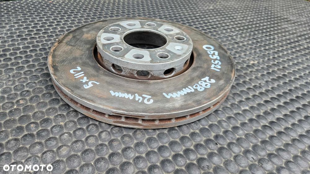 Tarcze Tarcza 288mm 245mm 5x112 Klocki Hamulce Przód Przednie Tył Tylne Audi A4 B6 B7 - 15