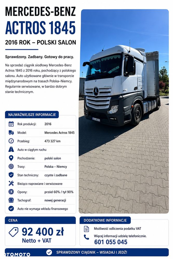 Mercedes-Benz Actros 1845 - 1