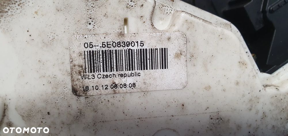 Zamek drzwi lewy tył Skoda Rapid 5E0839015 - 8