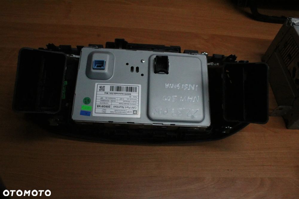 RADIO NAWIGACJA WYŚWIETLACZ KOLOROWA KOMPLET Z PINEM OPEL INSIGNIA A PRZED LIFT NAVI 900 ECO 22830698 - 16