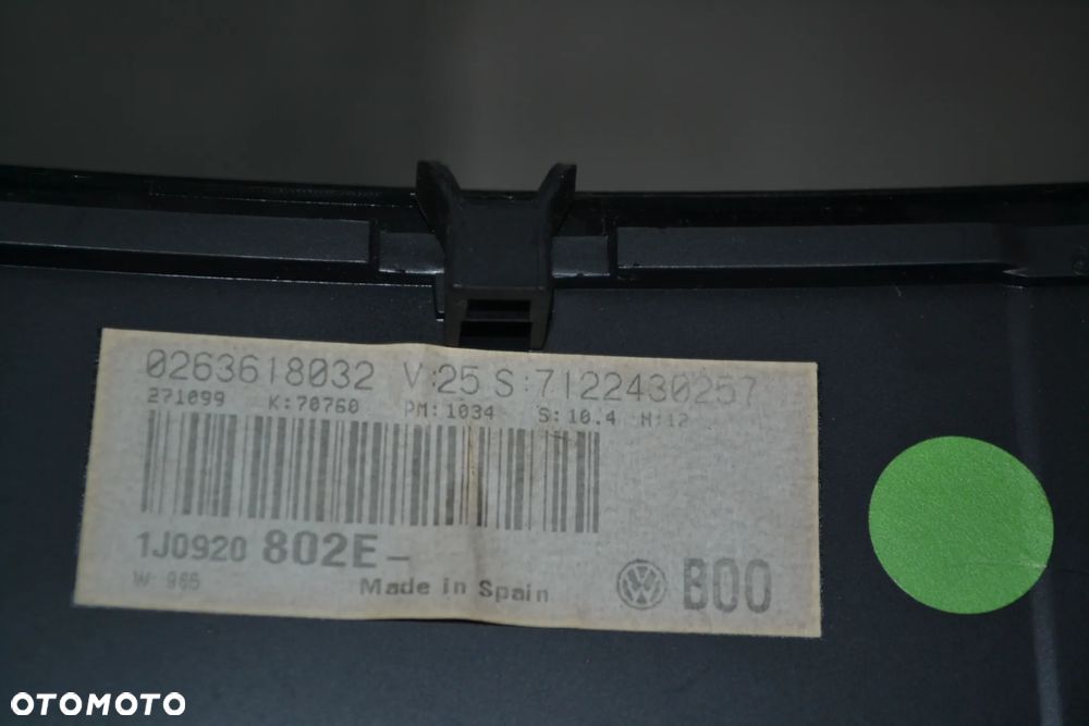 VW GOLF IV DIESEL LICZNIK ZEGAR 1J0920802E EUROPA - 3