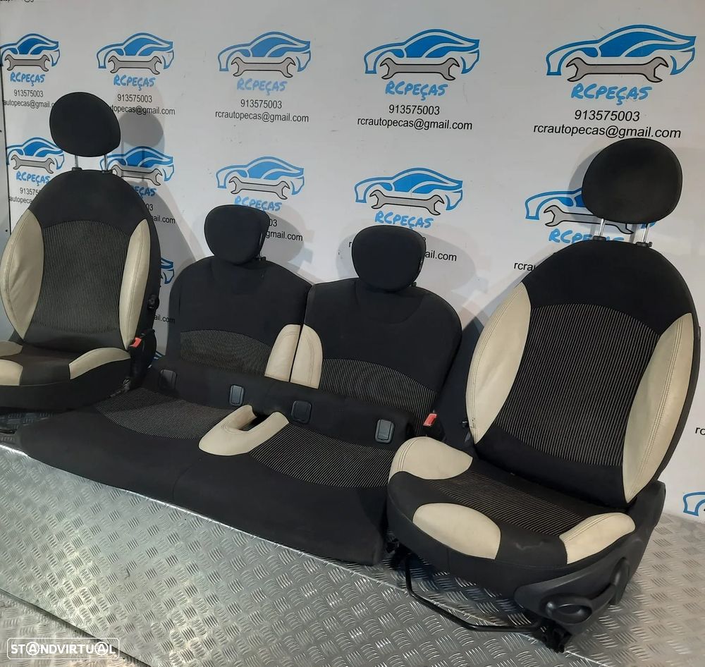 BANCOS FRENTE FRONTAL TRASEIRO TRÁS MINI ONE COOPER D S R56 TECIDO PELE AIRBAG ORIGINAL - 4