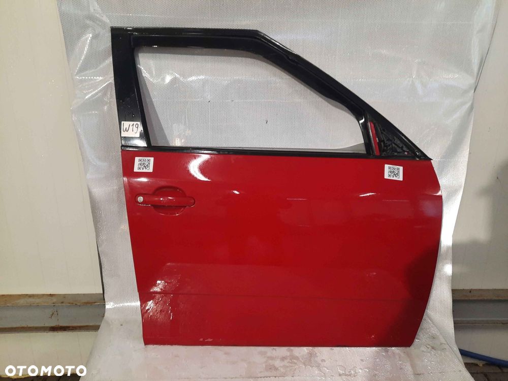 } DRZWI PRZÓD PRZEDNIE PRAWE DO SKODA FABIA II 2 5D 5 DRZWI HB 8151 CZERWONE
