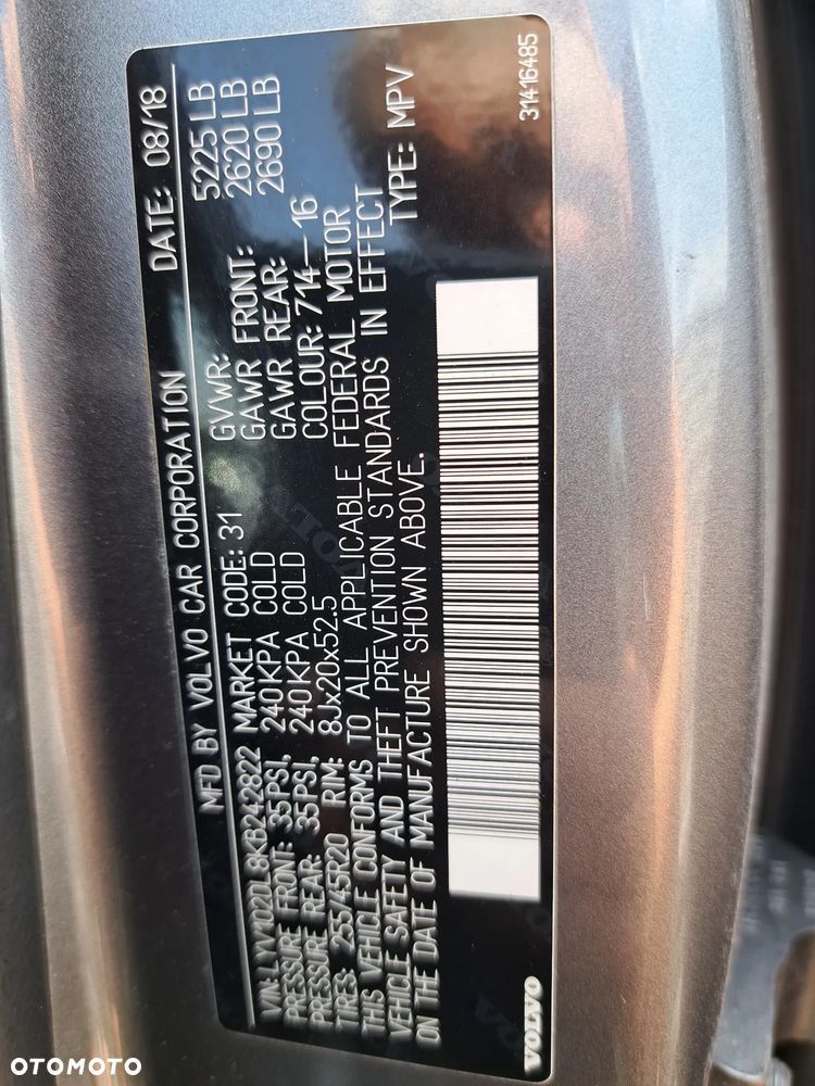 VOLVO XC60 II DRZWI LEWE PRZÓD KOD LAKIERU 714 - 2