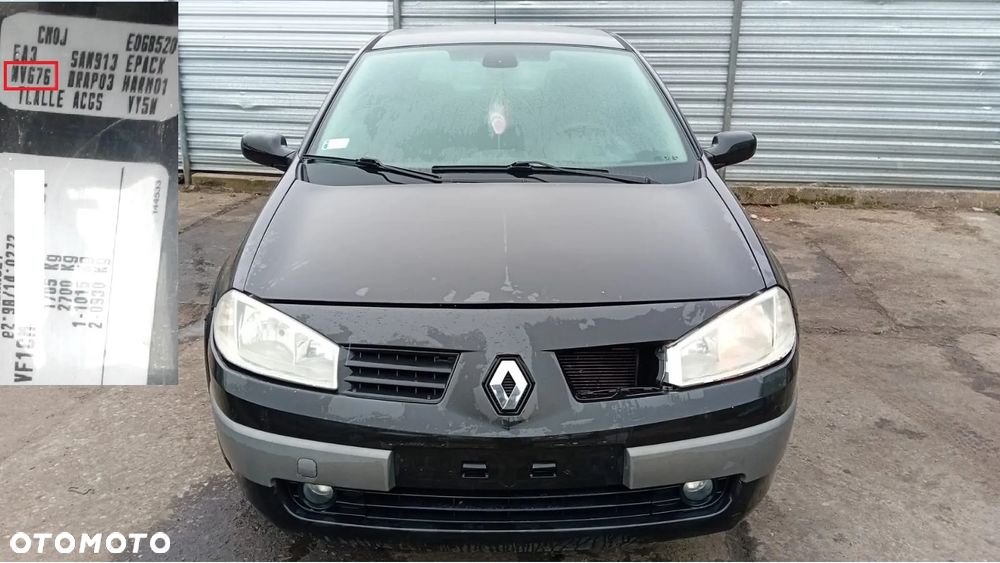 Tylko Części RENAULT MEGANE II PHI 1.6 16V K4M760 113KM 83kW HB 3D 02r–06r Lakier NV676 - 1