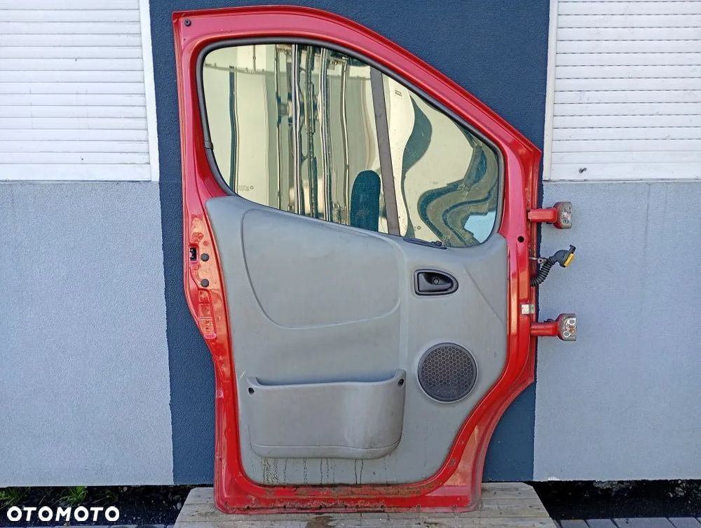 drzwi przednie lewe przód kompletne czerwone opel vivaro a trafic ii primastar 2001-2014 - 6