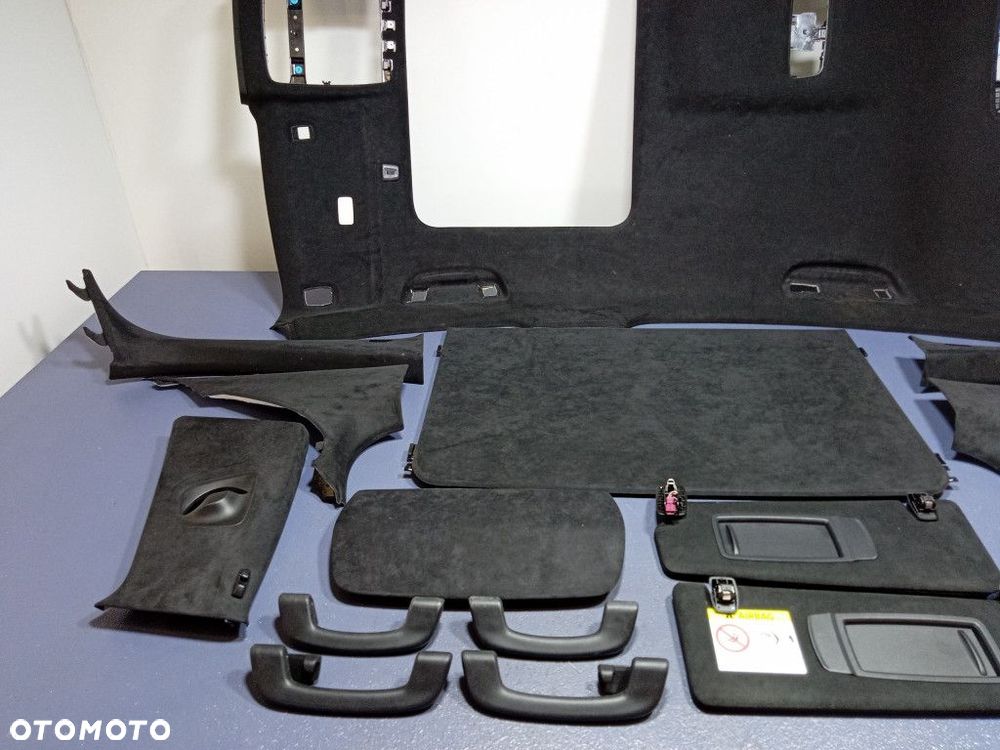 BMW 5 G30 PODSUFITKA CZARNA ALCANTARA SZYBERDACH - 2