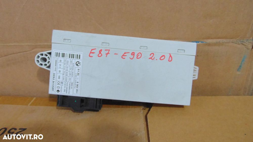 Calculator/Modul comfort BMW Seria 1 E87,E90,E88,E81 2.0diesel an 2004-2010 cod 5WK49412GBF - 2